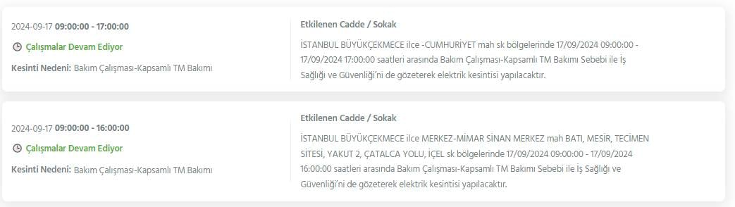 İstanbul'un bu ilçelerinde 8 saati bulacak elektrik kesintileri yaşanacak 17